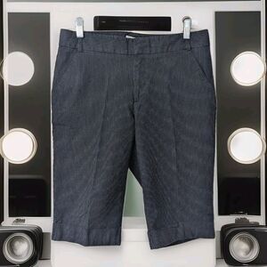 Docker's Ideal Fit Women's Capri Bermuda Shorts Striped Mid Rise Size 12P